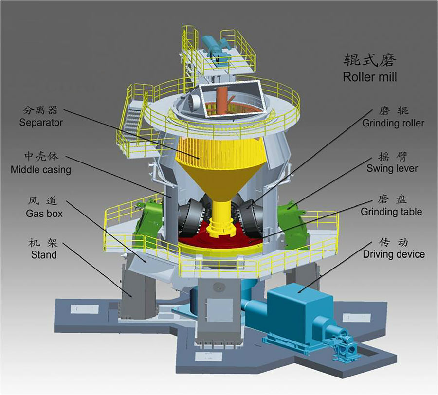 鎳渣立磨結(jié)構(gòu)圖